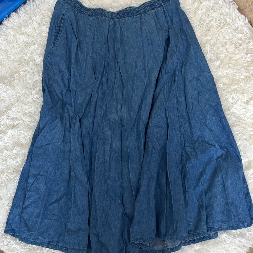 Gotcha Covered Denim Maxi Skirt